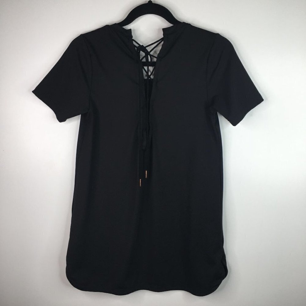 Puma Back Velvet Rope Layering Tunic Shirt Workout - Picture 8 of 9